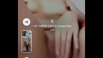 indian video call college damsel finger-tickling cootchie